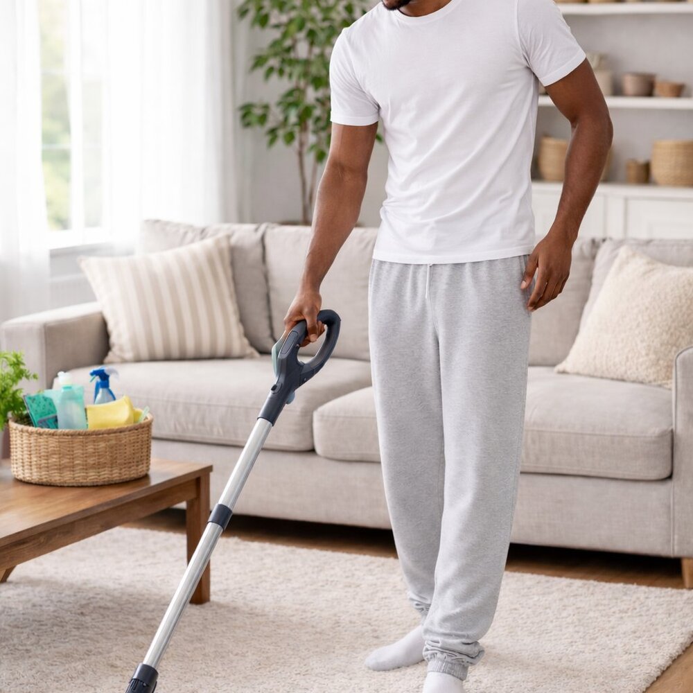 Sweatpants for men - Ash Gray - joggers - Picture 1 of 4